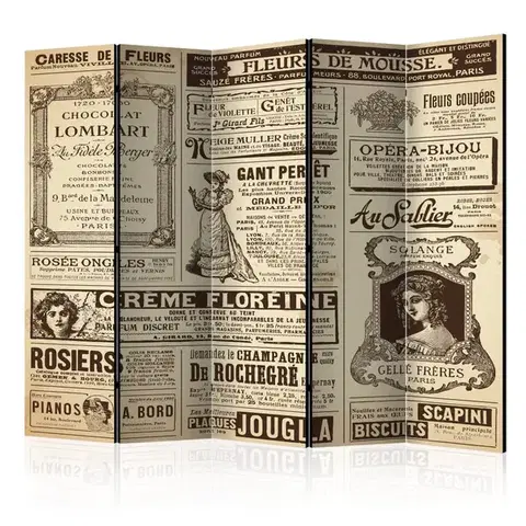 Paravány Paraván Vintage Magazines Dekorhome