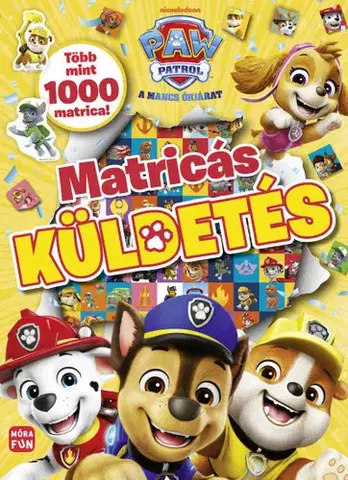 Nalepovačky, vystrihovačky, skladačky Mancs Őrjárat - Matricás küldetés
