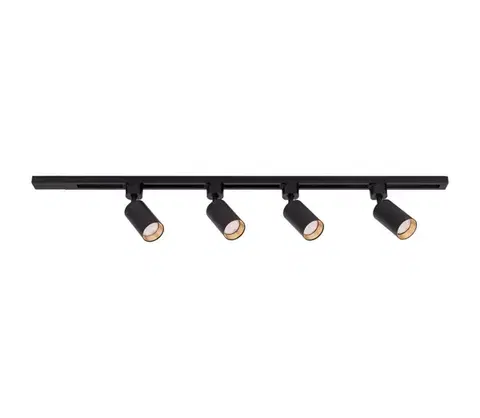 Svietidlá  Bodové svietidlo do lištového systému TRACER, 4xGU10/10W/230V, 1 m, čierna 11516