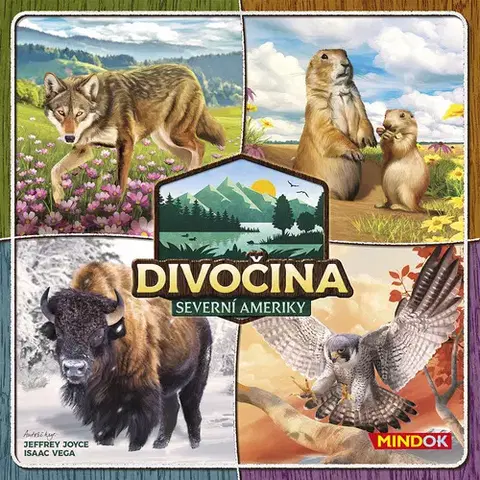 Rodinné hry Mindok Hra Divočina Severnej Ameriky Mindok (hra v češtine)