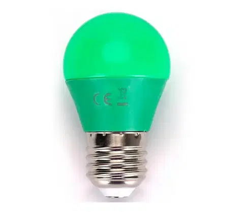 LED osvetlenie  B.V. LED Žiarovka G45 E27/4W/230V zelená -  100003OGD