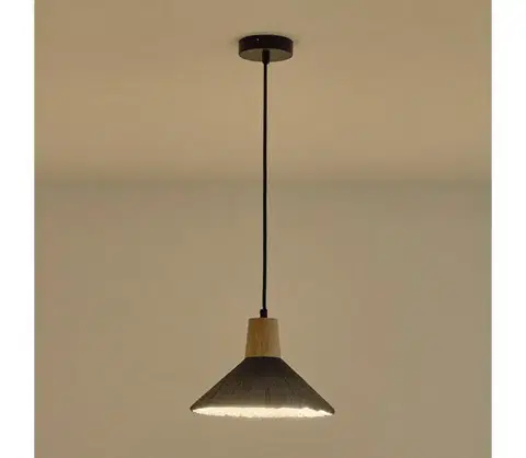 Svietidlá Eurolamp Luster na lanku 1xE27/15W/230V šedá 144-50013