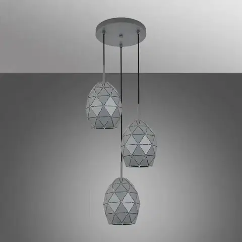 Lampy do obývačky Luster EGANA 6999 GREY LW3