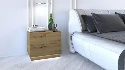 Nočné stolíky SELION S2 nočný stolík, dub artisan