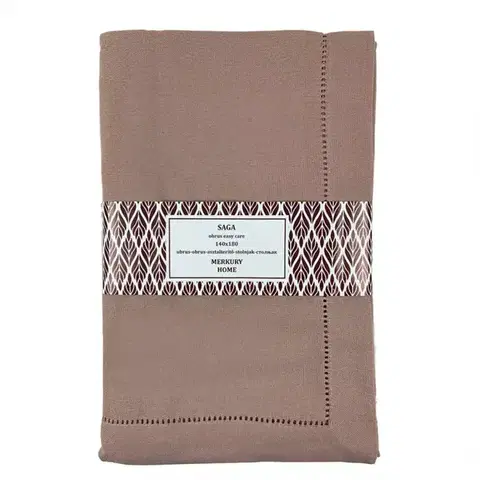 Bytový textil Obrus SAGA svetloružová 140x180 easy care