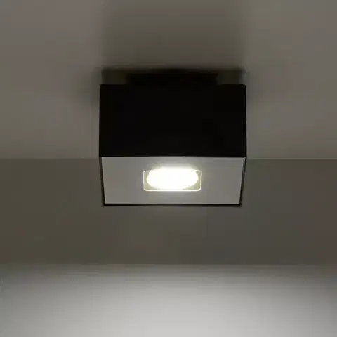 Vnútorné osvetlenie Stropná Lampa Atlanta 1 BLACK A-070