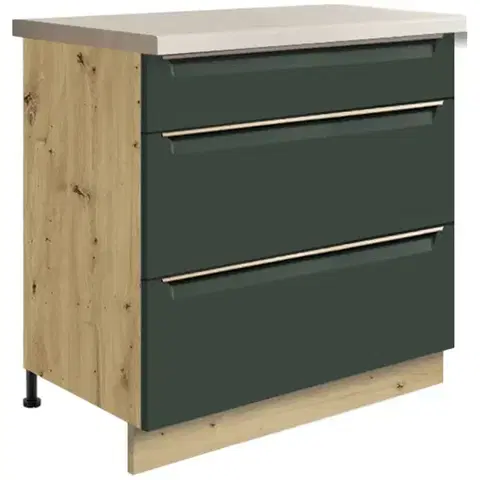 Kuchynské skrinky stojace Skrinka do kuchyne Glamour 22d Green