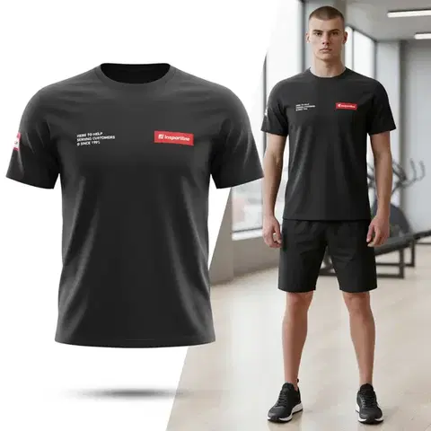 Pánske tričká Tričko inSPORTline Signature čierna - M