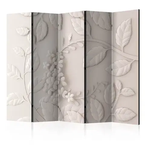 Paravány Paraván Paper Flowers (Cream) Dekorhome