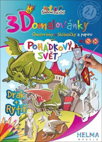 Pre deti a mládež - ostatné 3D omalovánky Pohádkový svět