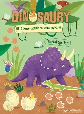 Pre deti a mládež - ostatné Dinosaury - Obrázkové čítanie so samolepkami