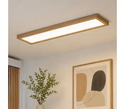 Svietidlá BRILAGI-LED Stmievateľné svietidlo WOODY FRAME LED/50W/230V dub 120x30 cm IP44 +DO 8590828607304