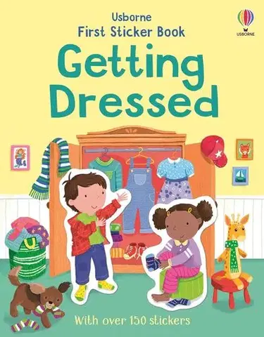 Nalepovačky, vystrihovačky, skladačky First Sticker Book Getting Dressed - Jessica Greenwell,Joanne Partis