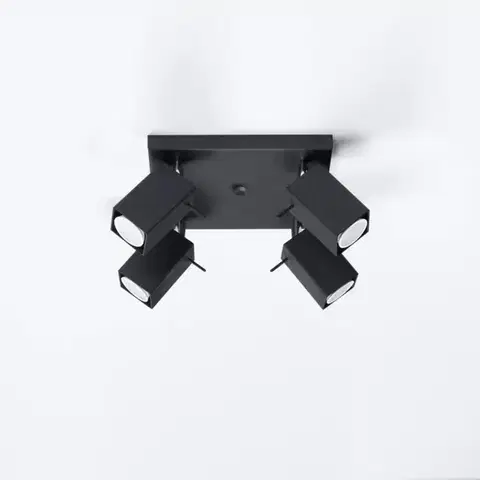 Lampy do obývačky Stropné bodové svietidlo  Merida 4  A-0102 čierna