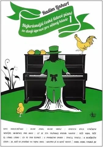 Hudba - noty, spevníky, príručky Nejkrásnější české lidové písně ve dvojí úpravě pro sólový klavír 1 - Radim Linhart