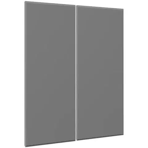 Kuchynské skrinky Čelo skrinky Luxeo F16-G80(100) tenký rám grey