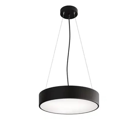 Svietidlá  Luster na lanku CLEO 3xE27/24W/230V pr. 40 cm čierna 5907623690241