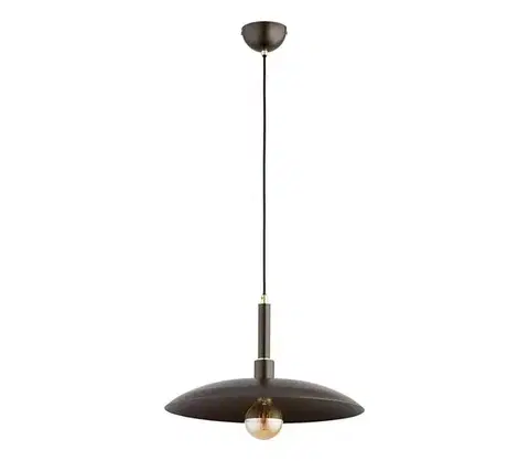 Svietidlá  Závesný luster YUMI na lanku 1xE27/15W/230V čierny 61736