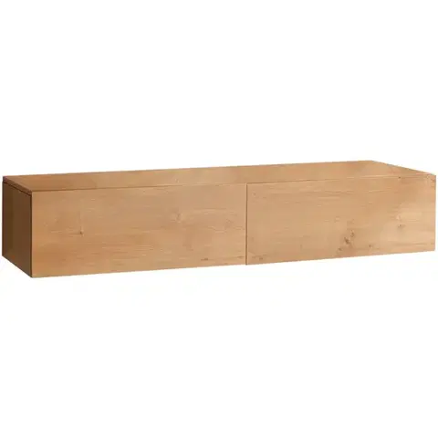 Kúpeľňový nábytok CERANO - Kúpeľňová skrinka pod nástenné umývadlo/doplnková Noira - dub medový - 120x28x43 CER-8050BD7608