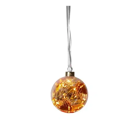 Vianočné dekorácie Eglo 410588 - LED Vianočná dekorácia GLOW 15xLED/0,064W/4,5/230V pr. 10 cm 457-74, 410588