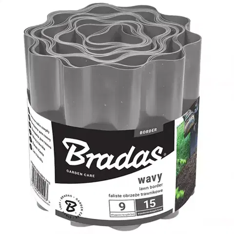 Záhradné lemovania Záhradný obrubník 9m x 10cm sivá OBFGY0910