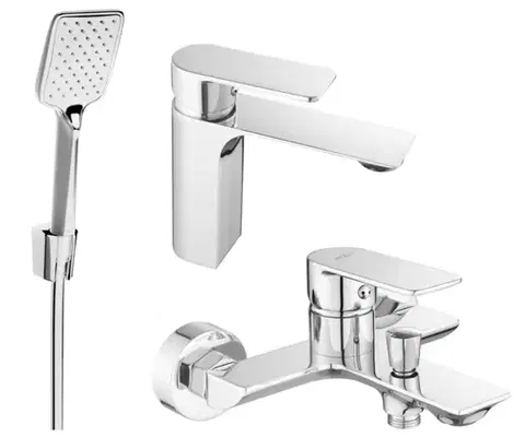 Kúpeľňové batérie MEXEN/S - Alexa R62 vaňová batéria so sprchou set, chróm - 7123R62-00 71203R62-00