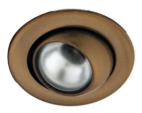 Bodové svetlá Pohyblivé stropné svietidlo, zlatá patina, R80, 100W, OZR-07