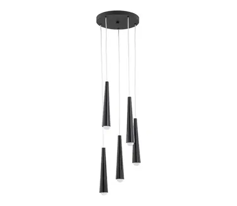 Svietidlá Argon 2103 - Luster na lanku HOLLYWOOD 5xE14/7W/230V čierna 2103