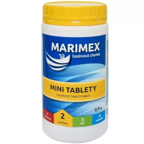 Chlór do bazénov Bazénová chémia Aquamar Minitabs 0,9 kg