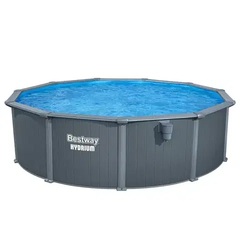 Bazény s oceľovou stenou Bazén oceľový Hydrium 4,9x1,3 m antracit 561CU