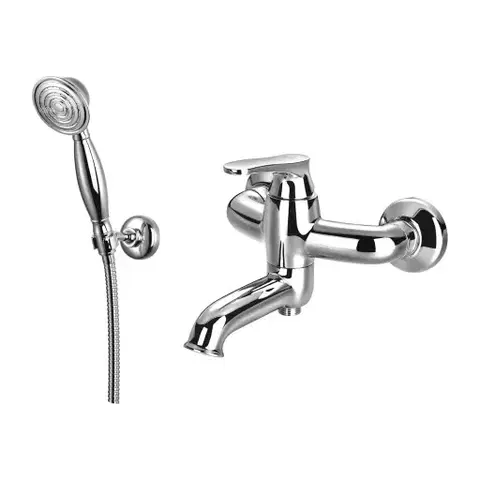 Kúpeľňové batérie OMNIRES - ART DECO vaňová batéria so sprchovou súpravou, chróm lesk AD5131CR