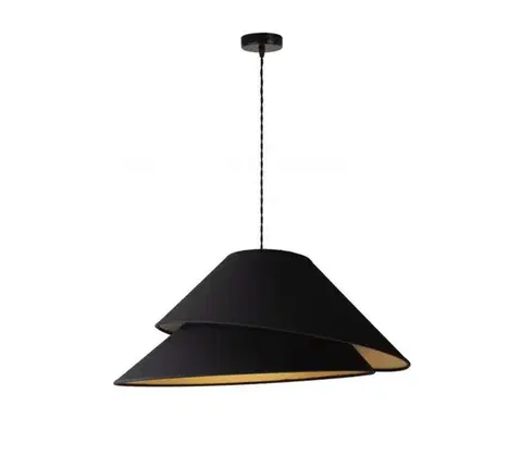 Svietidlá  - Luster na lanku COCO 1xE27/40W/230V pr. 50 cm čierna 8984