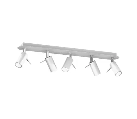 Svietidlá  Bodové svietidlo PRESTON 5xGU10/MR11/40W/230V biela/chróm MLP7617