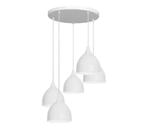 Svietidlá  Luster na lanku NOAK 5xE27/15W/230V šedá 3715