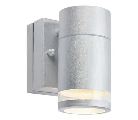 Svietidlá Markslöjd 109103- LED stmievateľné vonkajšie nástenné svietidlo LUNO LED/4,9W/230V IP65 strieborné 109103