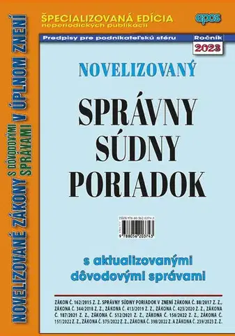 Správne právo Novelizovaný správny súdny poriadok 10/2023