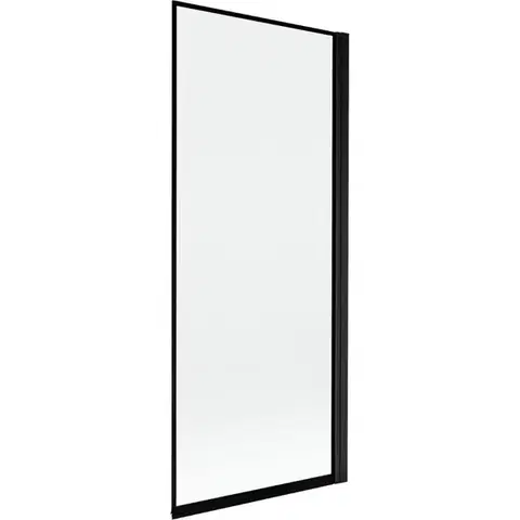 Sprchové dvere MEXEN - MIST vaňová zástena 80x150 cm 6mm 1-s, čierna, okraj, pravá 8A9-080-001-70-70-P
