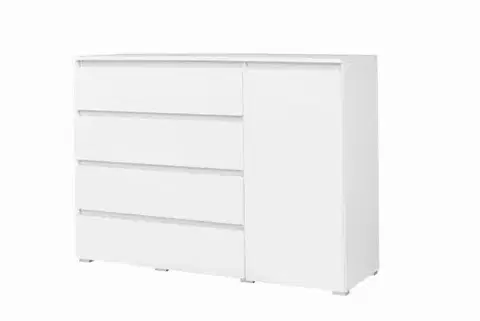 Komody ArtMadex Komoda COSMO C05 | biela