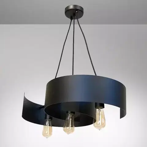 Moderné lampy do obývačky Lampa Twist 2707/Z-B-3 Čierna LW3