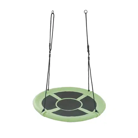 Hojdačky NABBI Nest detská hojdačka 95 cm čierna / zelená