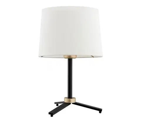 Lampy Argon 8319 - Stolná lampa CAVALINO 1xE27/15W/230V 39 cm krémová/čierna 8319