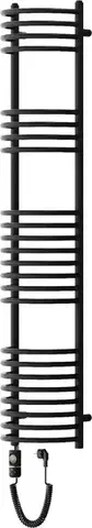 Radiátory do kúpeľne MEXEN/S - Eros radiátor + vykurovacia tyč 1600 x 318 mm, 900 W, čierna W112-1600-318-2600-70