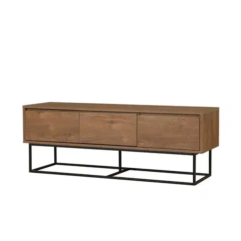 Konferenčné stolíky Televízny stolík Milo Walnut and Black I, M
