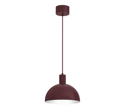 Svietidlá  Závesný luster HANDA na lanku 1xE27/15W/230V bordový 4387