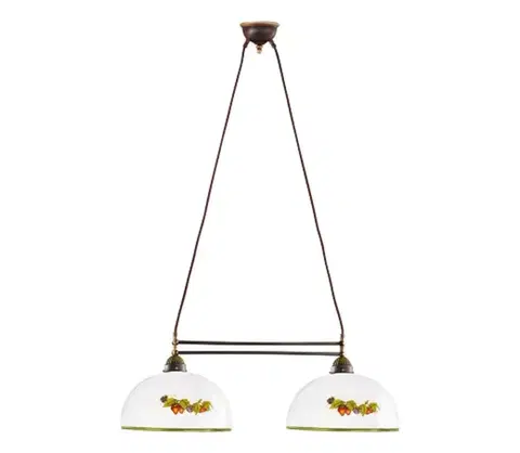 Svietidlá Kolarz 731.82.136 - Luster na lanku NONNA 2xE27/75W/230V víno/jahody 731.82.136