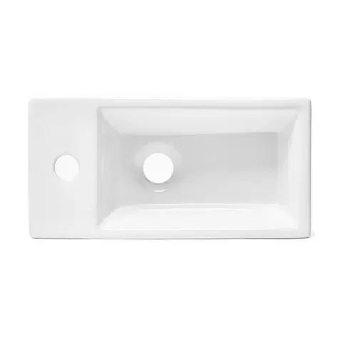 Umývadlá Umývadlo SAT Brevis 40,5x20,5 cm otvor pre batériu vľavo SATBRE4020SL SATBRE4020SL