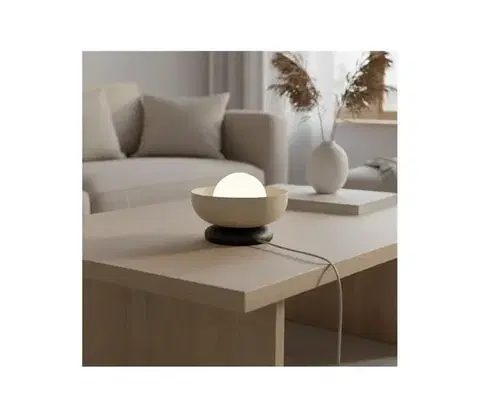 Lampy EMIBIG Stolná lampa OZZY 1xG9/8W/230V béžová 1517/LN1