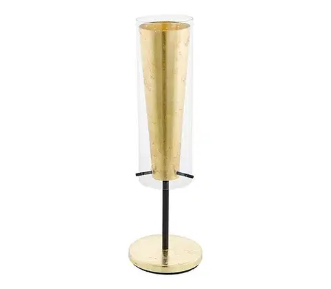 Lampy Eglo 79345 - Stolná lampa PINTO GOLD 1xE27/40W/230V zlatá 79345