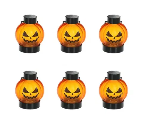 Svietidlá  - SADA 6x LED Dekorácia HALLOWEEN LED/1xCR2032/teplá biela tekvica 52000323