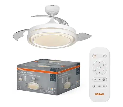 Ventilátory Osram - PONIENTE LED stmievateľné svietidlo s látorom LED/36W/230V 3000/4000/6500K + diaľkové ovládanie 4058075857919